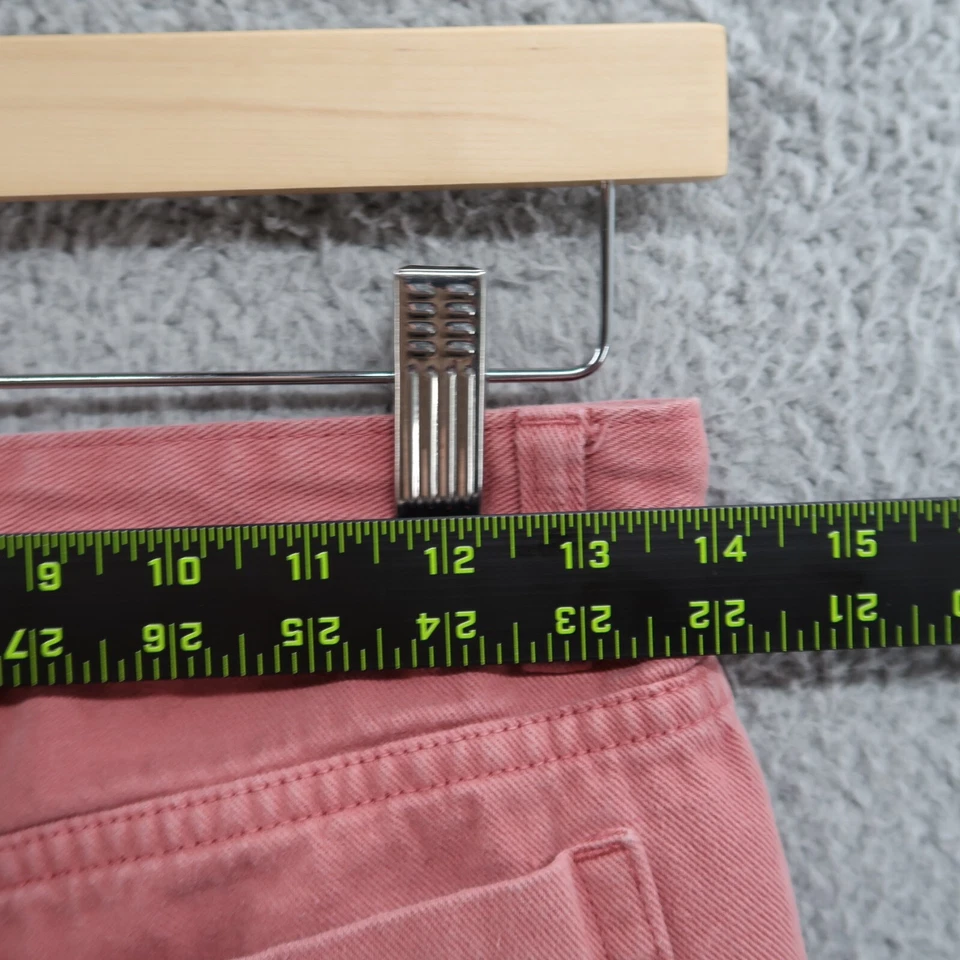 Pantalones Cortos de Algodón para Mujer 2 Rosa El Deshilachado Tiro Medio Corte Dobladillo Crudo Entrepierna de 2 Pulgadas Foto 4 de 4