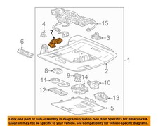 GM OEM Overhead Roof Console-Reading Lmp Assembly 23104411