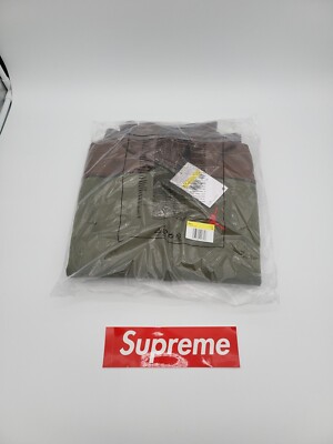 Supreme Jordan Tricot Track Jacket Olive FW24 Size S Small