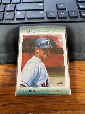 2003 Playoff Portraits FanFest Green #65 Alex Rodriguez Rangers - RARE CARD