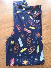 LuLaRoe July 4th Fireworks Themed Leggings