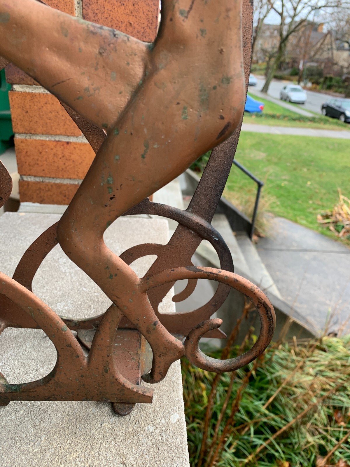 Antique Art Deco Egyptian Revival Seville Art Studios Flute Player Magazine Rack