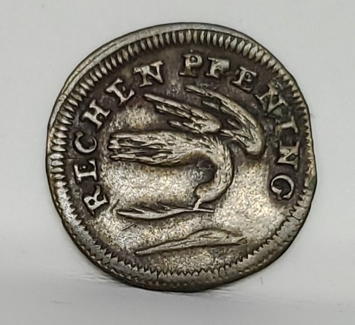Nuremberg Germany Alex Mag Dove Rechenpfennig 16mm - Johann Jacob