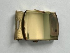 Web Belt Buckle Military Brass