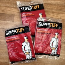 Lot of 3 Super Tuff Reusable Painter's Coveralls Size Medium NEW