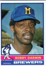 1976 Topps #63 Bobby Darwin Milwaukee Brewers EX-MT