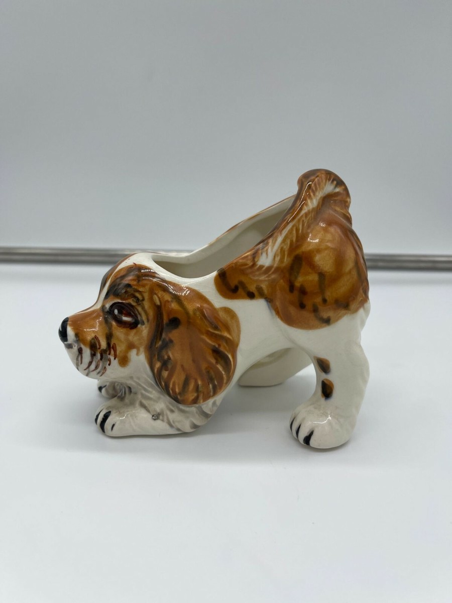 Vintage Grantcrest Bowing Dog Planter Figurine Japan | eBay