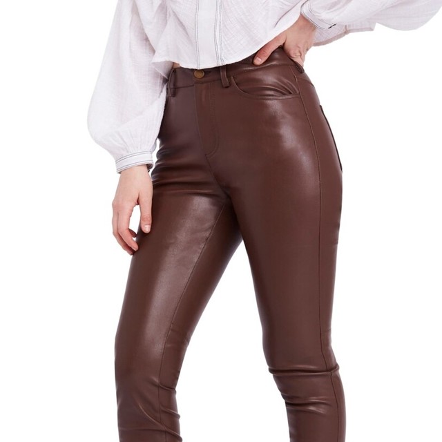 People Vegan Faux Leather SKINNY Pants 