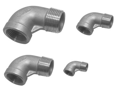 Marine Rohrbogen 90° Edelstahl A4 Innen Aussen Gewinde Fitting Rohr Fitting 8625