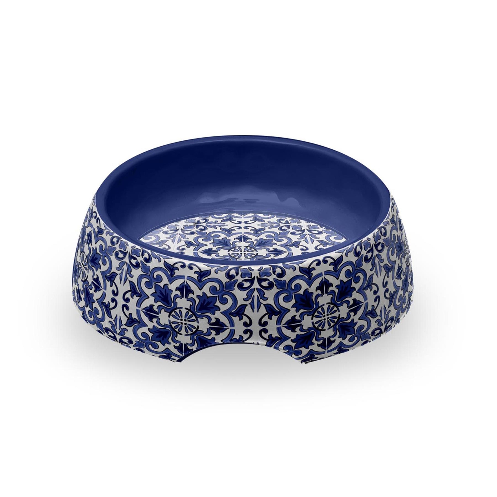 Canyon Clay Indigo Melamine/Plastic Medium Dog Pet Bowl - Food/Water