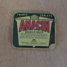 Vintage Anacin Advertising tin Nice