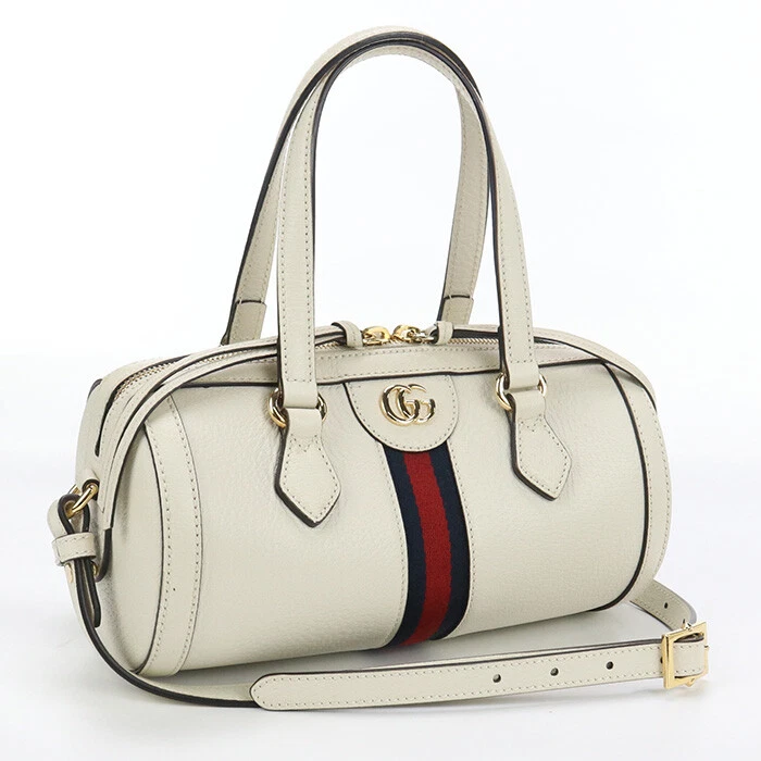 GUCCI GU84088 petit sac boston Ofidia Mini Boston cuir blanc femme