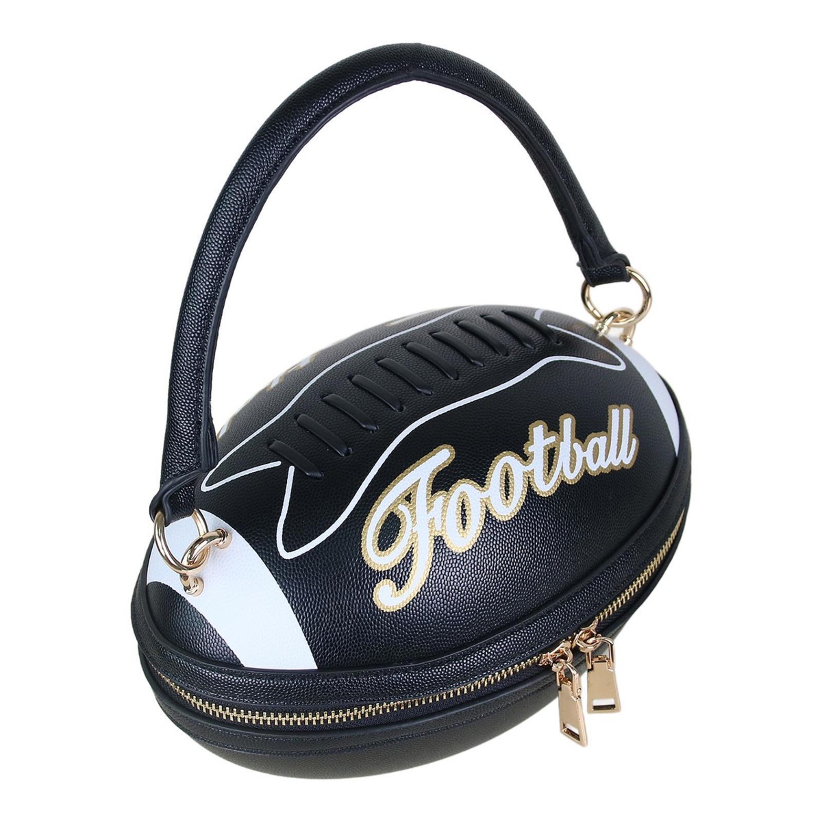 Football Shaped Handbag Causal Fashion Rugby Ball Shaped Bag