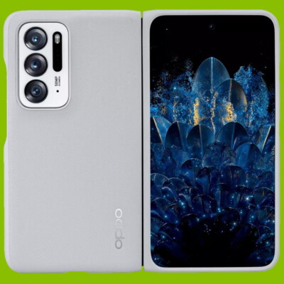 New Original Gray OPPO Find N PEUM00 Foldable Phone Protective Hard Case Cover