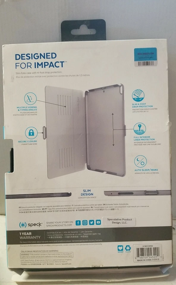 🌰  Speck Balance Protective Folio Case for 10.5 inch Pad Pro, ‼️  - Image 2 of 2