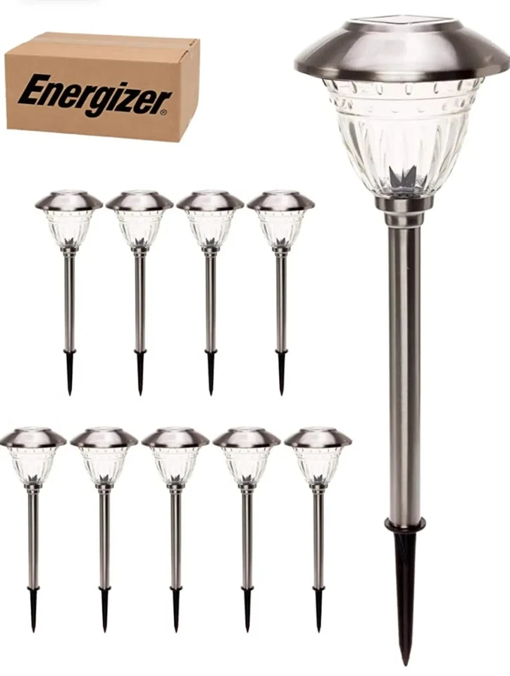 Energizer LED Solar Pathway Lights - 10 Pack of  Outdoor Solar Lights(6 Colors) - Image 4 of 4