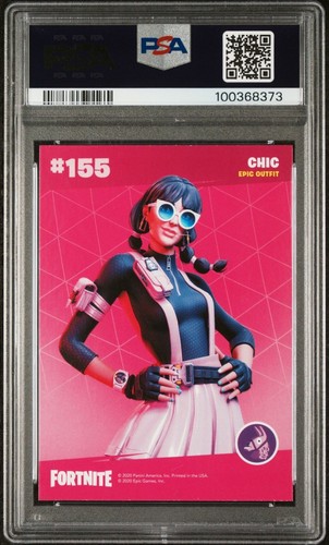 2020 Panini Fortnite Series 2 USA #155 Chic Cracked Ice PSA 10 GEM MINT - Picture 2 of 2