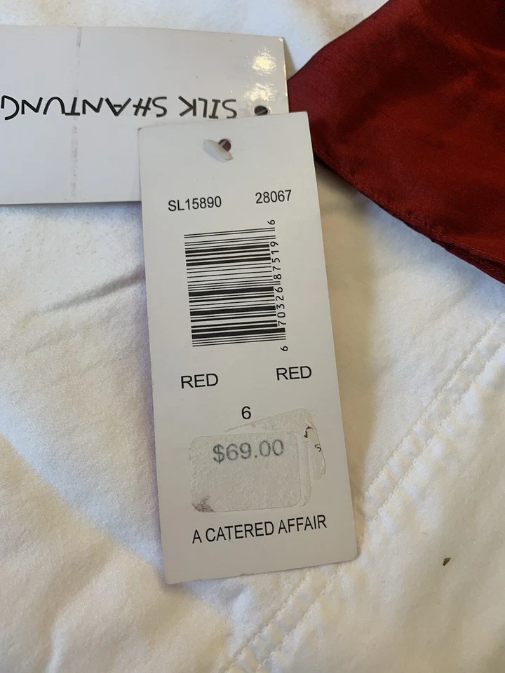 Blusa Sunny Leigh 100% seda nova com etiquetas tamanho 6 borgonha vermelha enrugada - Imagem 4 de 4