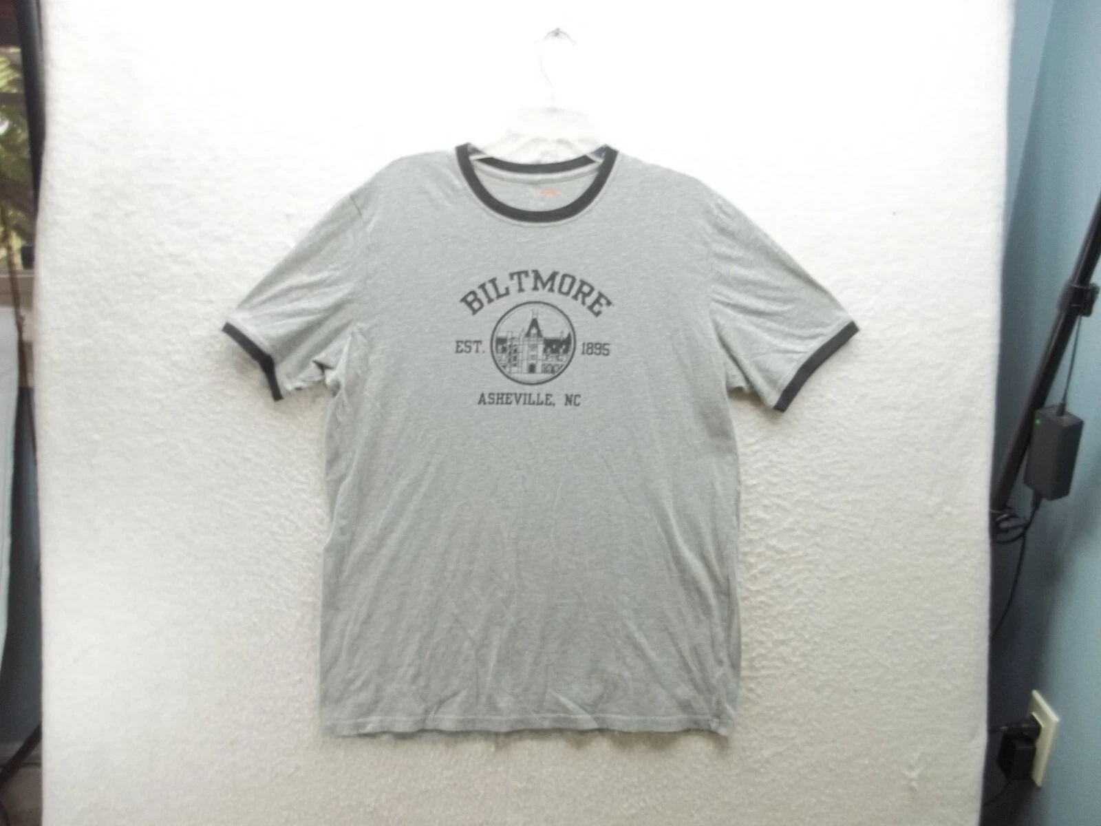 Biltmore Asheville NC Mens Gray Graphic T Shirt Size XL