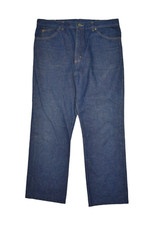 Vintage Lee Jeans Mens 36x39 Dark Wash Denim Straight Leg Made in USA Riders