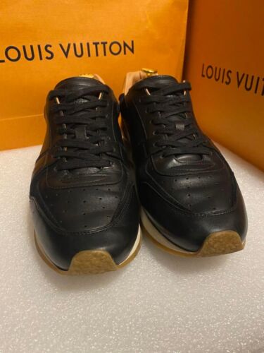 Louis Vuitton suede calf leather Black Men's US 7.5 Authentic - Picture 1 of 24
