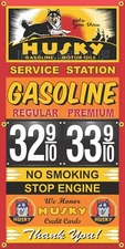 HUSKY GAS STATION PRICE PER GALLON VINTAGE SIGN REMAKE BANNER ART SIZE OPTIONS