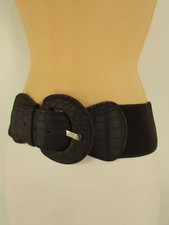 Women Casual Belt Adjustable Dark Brown Hip High Waist Fashion Plus Size M L XL