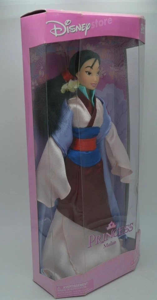 Boneca Barbie Princesa Mulan 11" Disney Store nova na caixa - Imagem 4 de 4