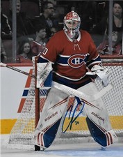 Signed Cayden Primeau Montreal Canadiens Autographed 8x10 Photo #3 Original