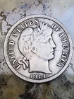 1914 D Barber Dime 10 Cents Free Shipping
