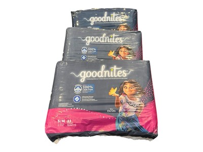 Goodnites Girls Incanto Night Bedwetting Underwear 99 Count Size S/M 43-68 
