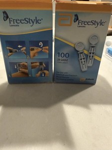 Freestyle 28 Gauge Diabetic Lancets 100ct  NEW AND SEALED **USA SELLER**
