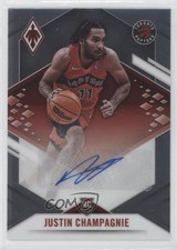 2021 Panini Chronicles Phoenix Rookie /149 Justin Champagnie #PRA-JCH Auto 0l1u