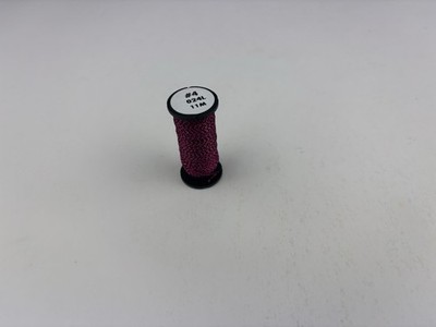 Fiery Fuchsia 024L Kreinik Metallics #4 Very Fine Braid Thread 11 Meters 1 Spool