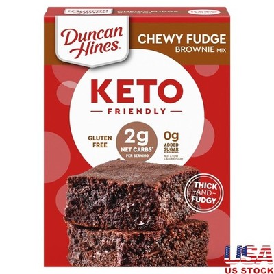 Keto Chewy Fudge Brownie Mix Gluten Free 2 Grams Net Carbs Sugar Free Baking Mix