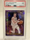 /75 2025 Topps Chrome Sapphire Dalton Knecht Purple PSA 9 MINT Lakers #130