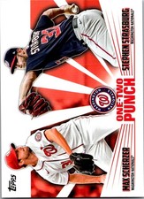 2023 Topps Max Scherzer / Stephen Strasburg One-Two Punch #12P-16 Nationals bx4a