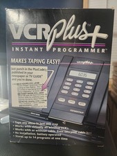Vintage VCR PLUS Instant Programmer by Gemstar Timed Recorder