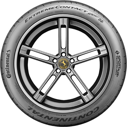 2 Tires 285/30R18 ZR 93Y Continental ExtremeContact Sport 02 EV Performance - Picture 3 of 5