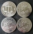 Lot of Four 1oz Silver Rounds
