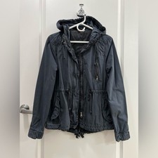 H M Women s Gray Utility Jacket Size 8