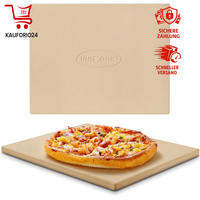 Pizzastein 38 X 30 Cm Aus Cordierit FüR Backofen Und Grill
