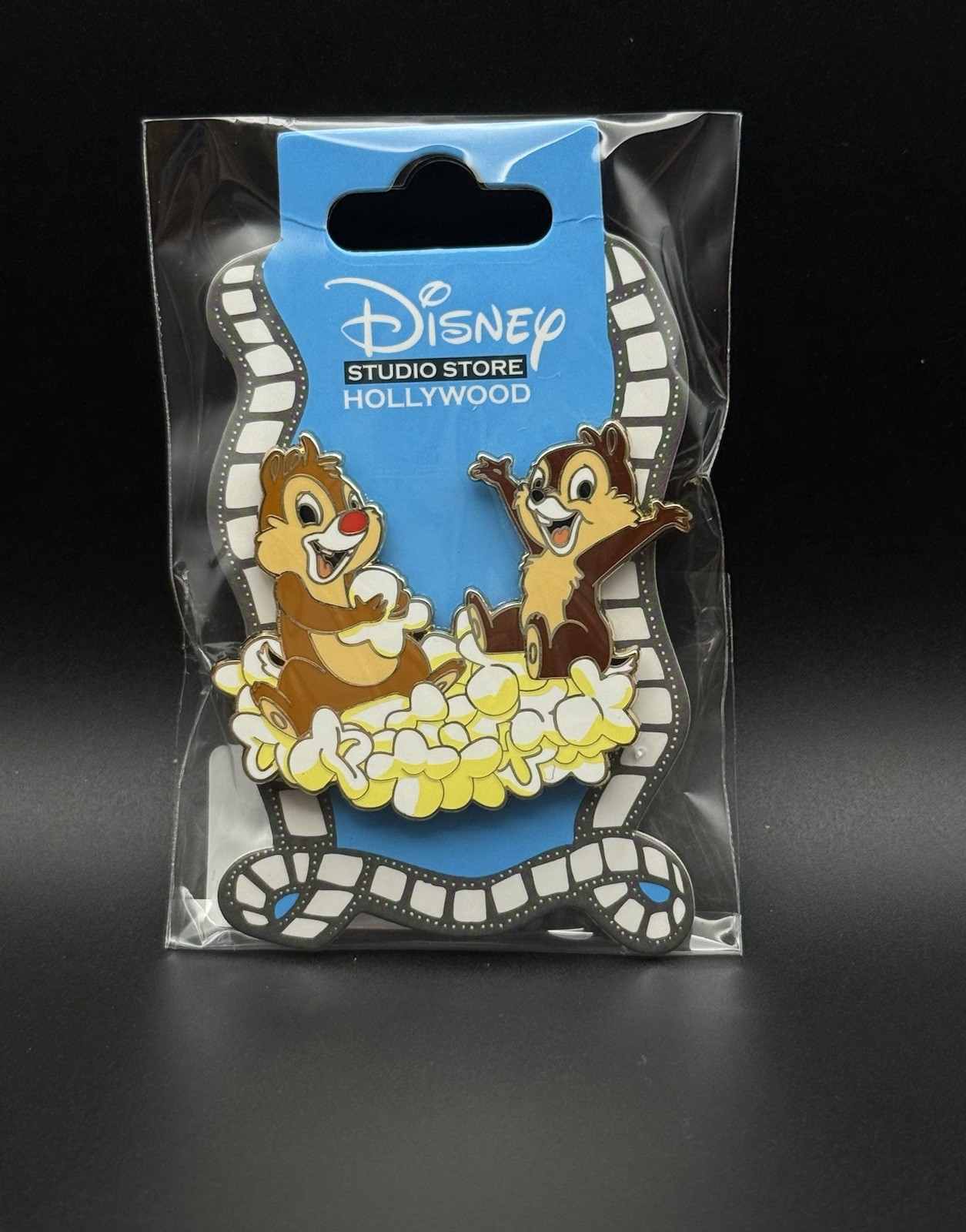 Disney Studio Store Hollywood DSSH Chip and Dale With Popcorn Pin