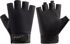 Fingerless Gloves - Fishing, Paddling  Sailing for Men Medium, Black