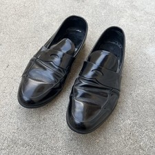 Prada Men's 2DE010 Vibram Svig Leather Business Shoes 9.5 Black