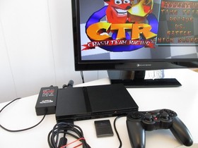 Playstation 2 Slim Complete Game System with New Laser/100% Working/Excellent!