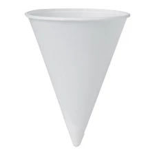 Bare Disposable Paper Cone Cup White Paper 4 oz. 200 Ct 4R-2050