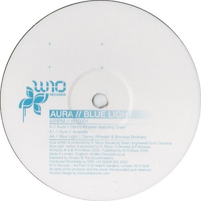 Danny Wheeler Feat. Shae - Aura / Blue - UK 12'' Vinyl - 2005 - W10 Records