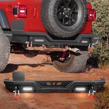 Rear Bumper For 2018-2026 Jeep Wrangler Jl Jlu 2 Door 4 Door Wled Light D-rings Rear Bumper For 2018-2026 Jeep Wrangler Jl Jlu 2 Door 4 Door Wled Light D-rings