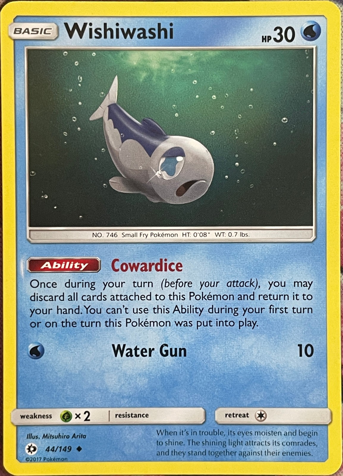 Wishiwashi - 44/149 - Sun & Moon Base Pokemon 2017